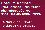 Hotel im Rheintal - Kamp Bornhofen